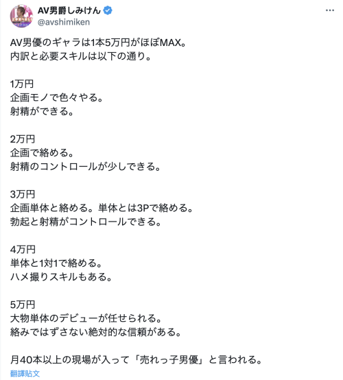 男优薪事知多少？最高只有5万円！-图片2